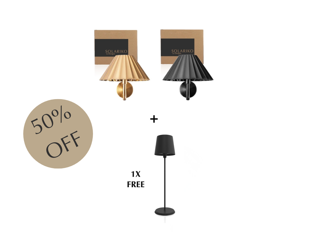 2 Selene Sconces + 1 FREE Selene Table