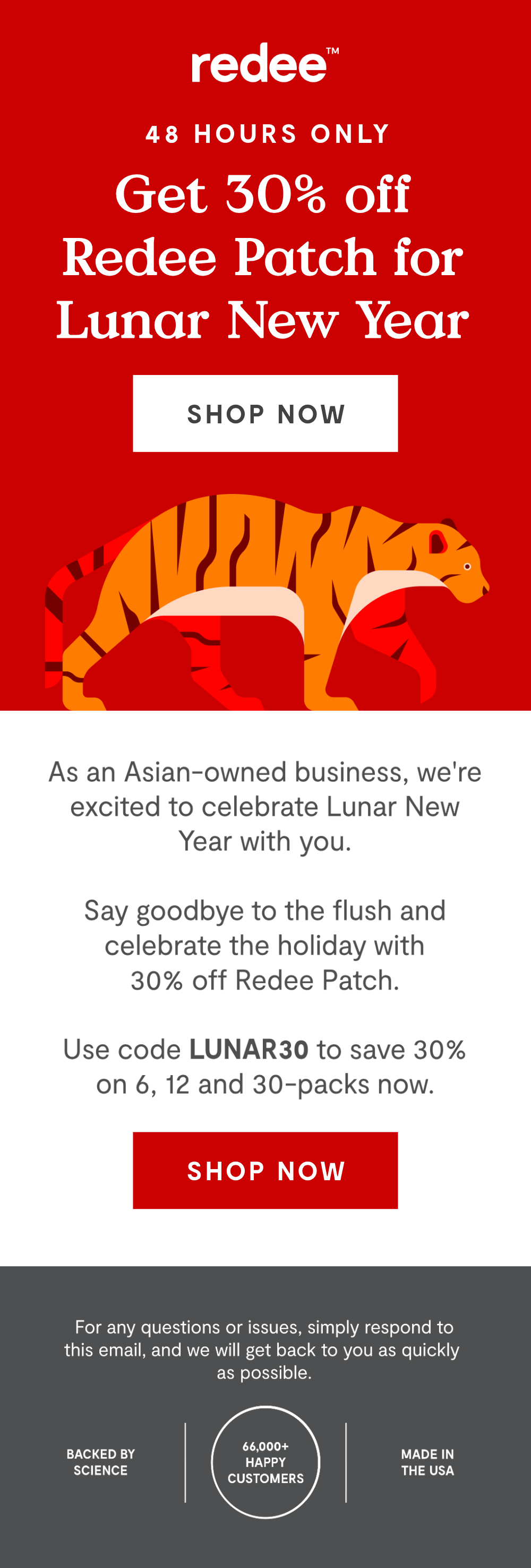 Lunar New Year 30 Off Redee Patch 🐅 Redee Patch