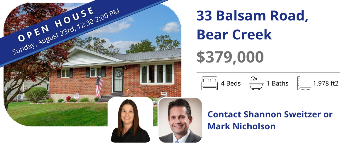 33 balsam open house