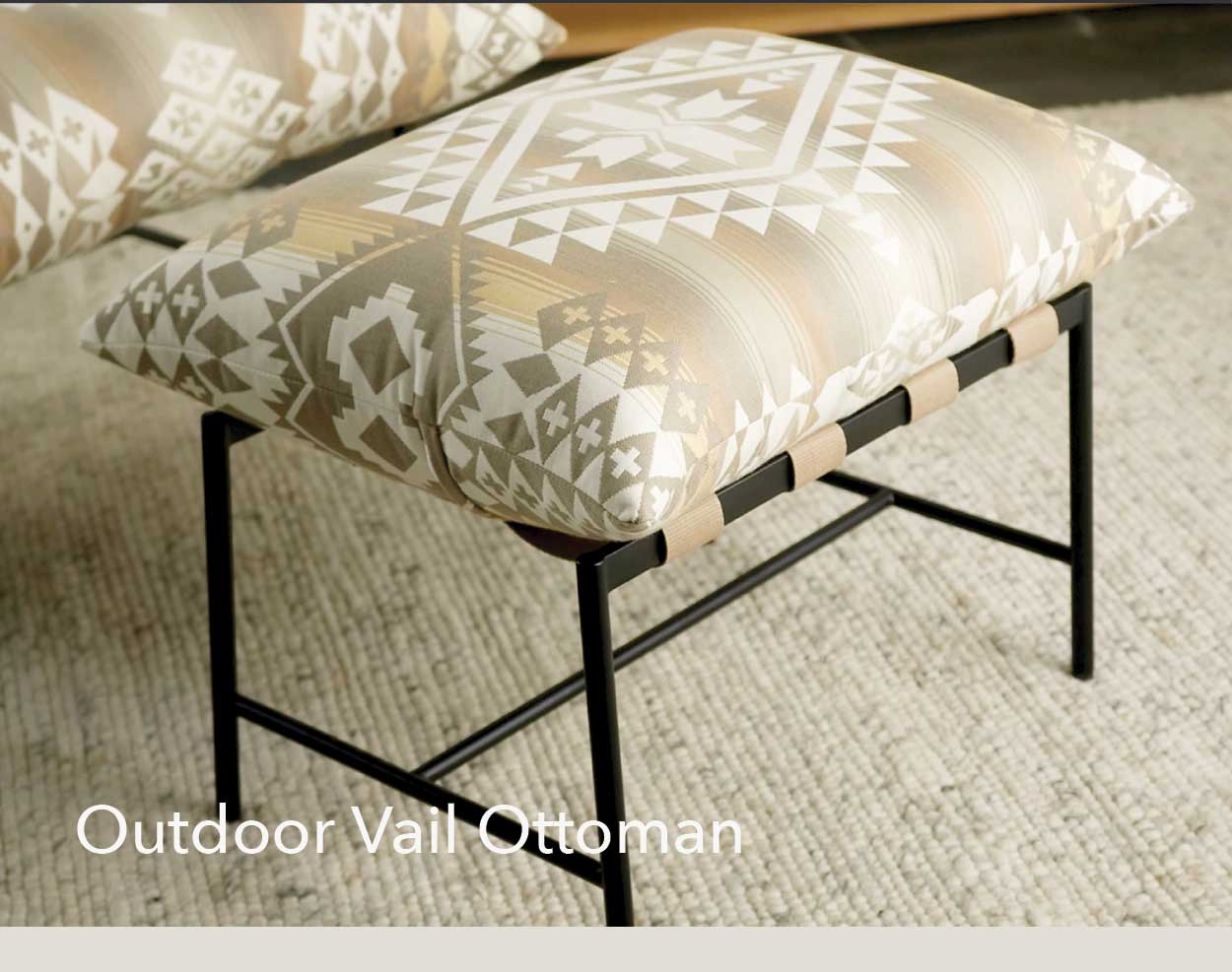 Outdoor Vail Ottoman