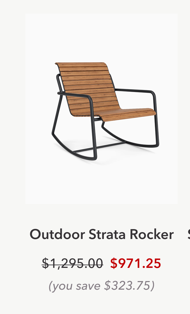Save $323.75 on Outdoor Strata Rocker