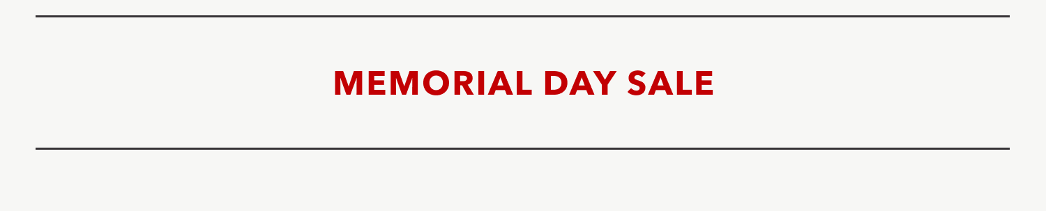 Memorial Day Sale
