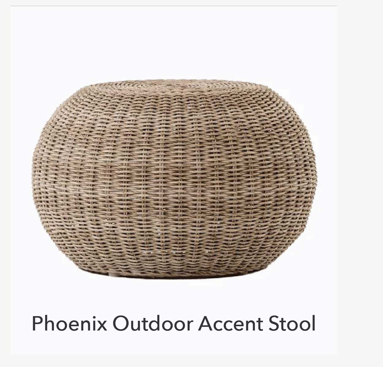 Pheonix Outdoor Accent Stool 