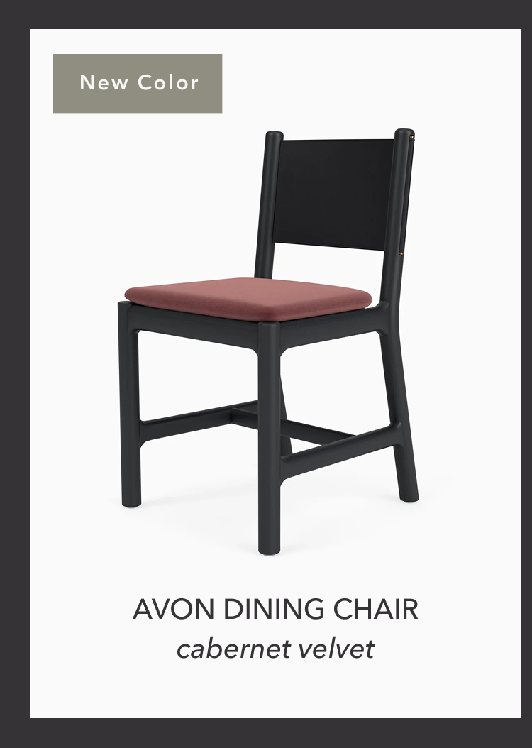 Avon Dining Chair in Cabernet Velvet