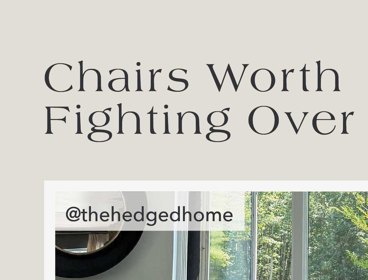 Chairs Worth Fighting Over 