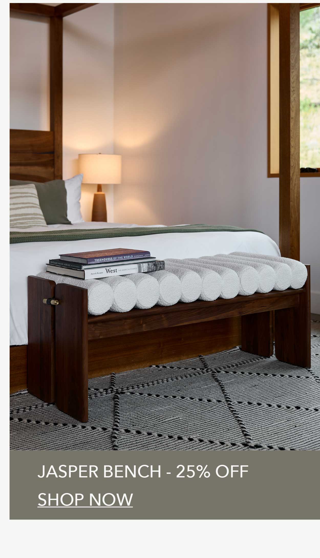 Jasper Bench 25% off Shop Now