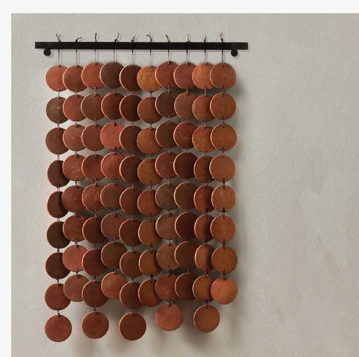 Ceramic Wall Hanging in Terracotta