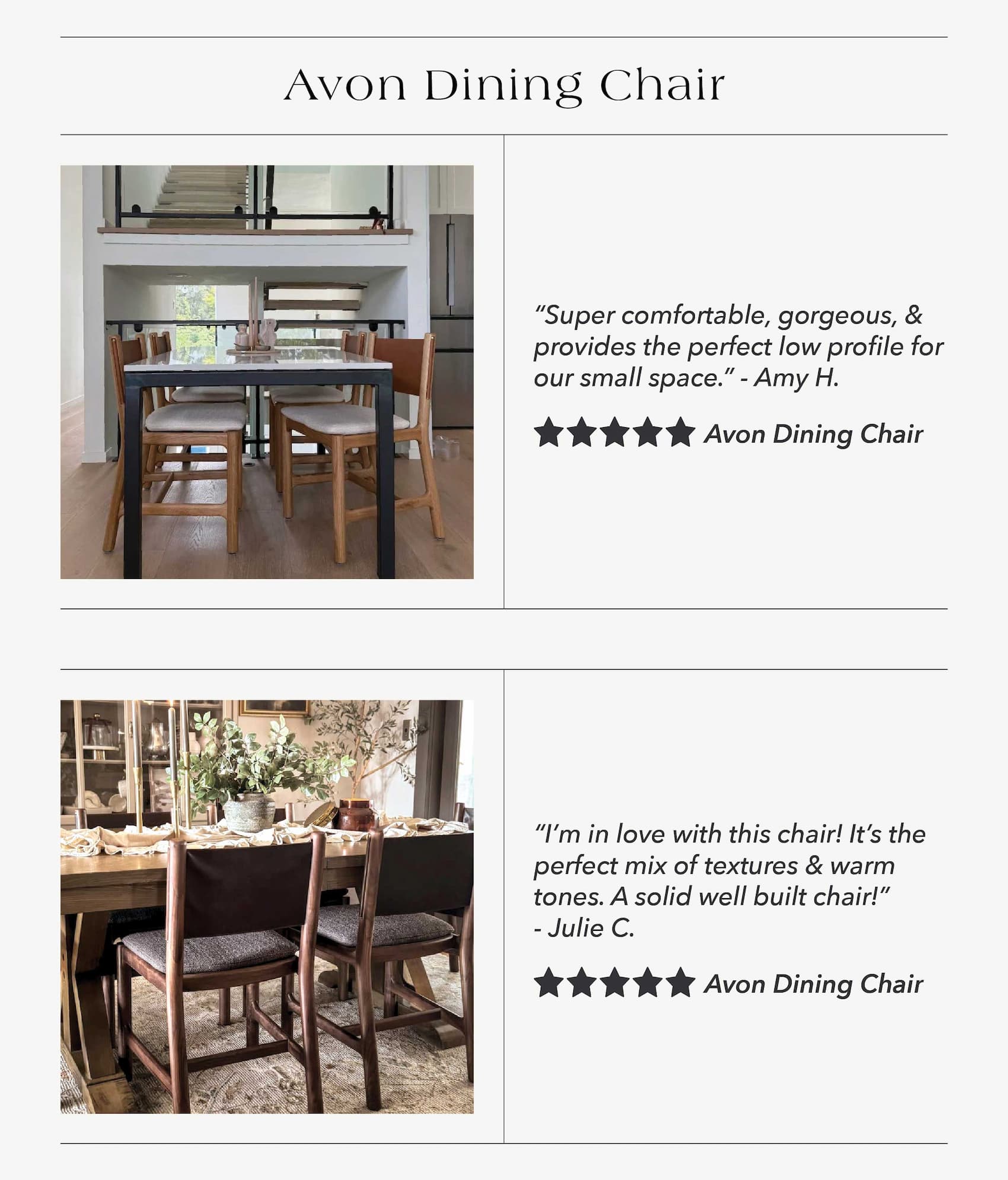 Avon Dining Chair Reviews 