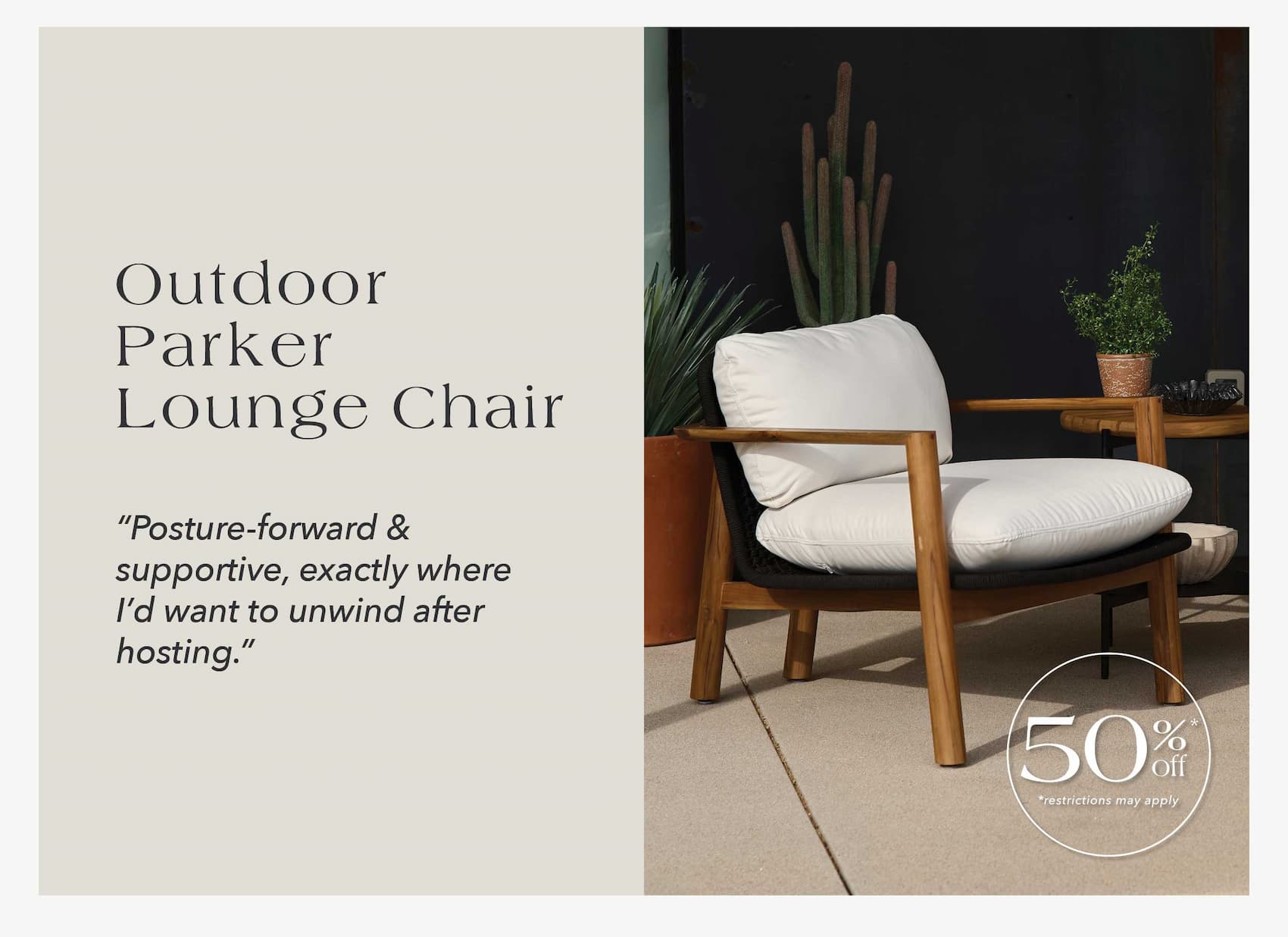 Outdoor Parker Lounge Chair 