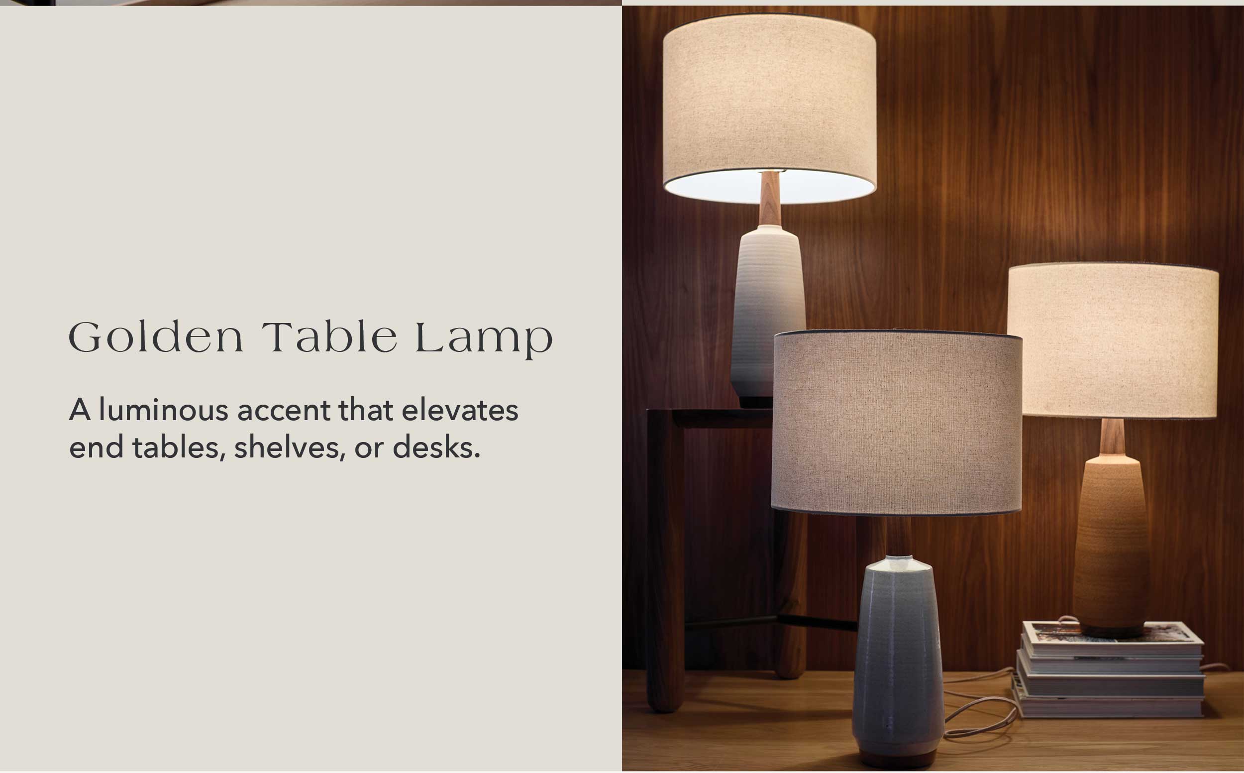 Golden Table Lamp 