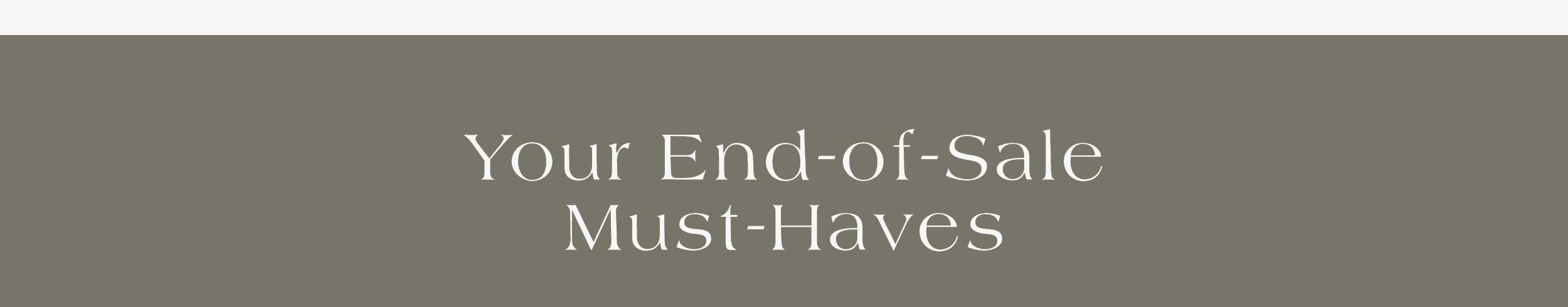 Your End-of-Sale Must-Haves