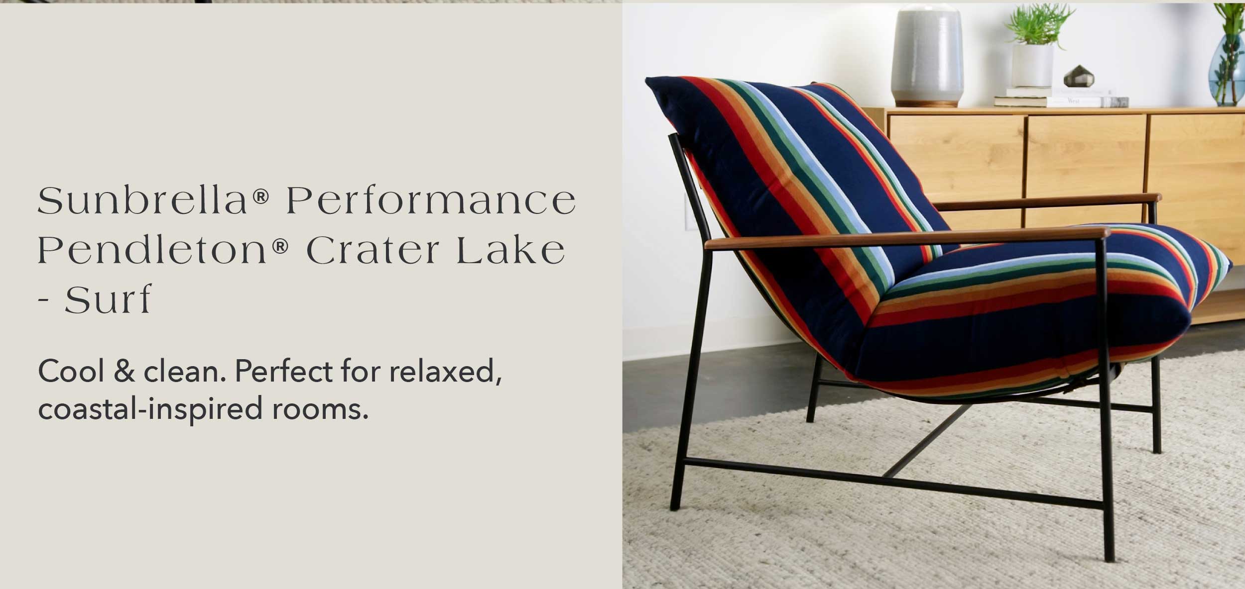 Cool and clean. Perfect for relaxed, coastal-inspired rooms.