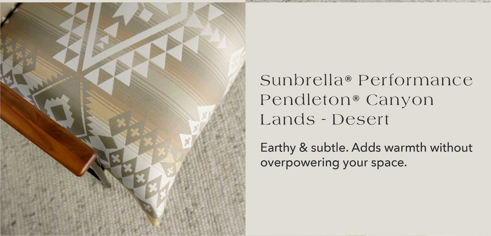 Earthy and subtle. Adds warmth without overpowering your space.