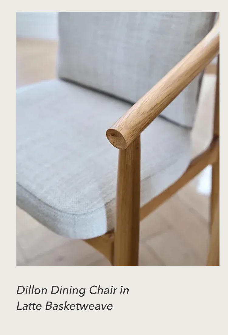 Dillon Dining Chair in Latte Basketweave