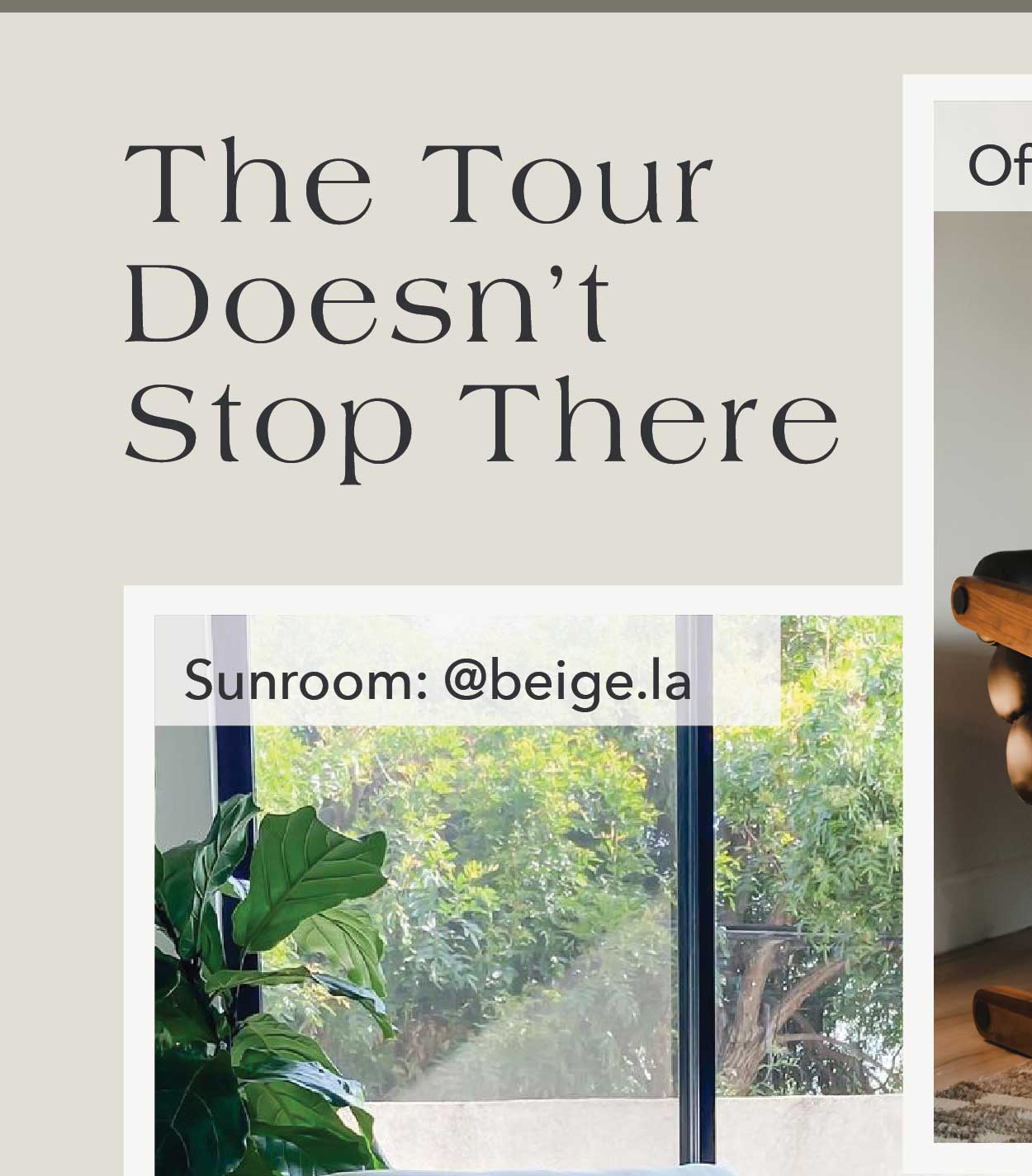 The Tour Doesn't Stop There 