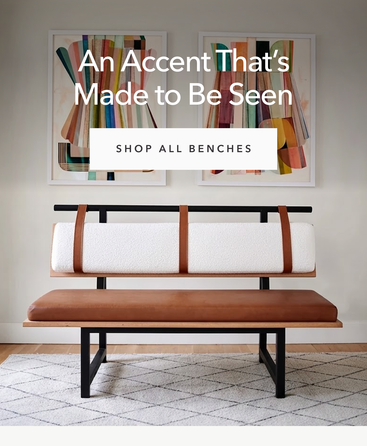 An Accent That's Made to Be Seen - Shop All Benches