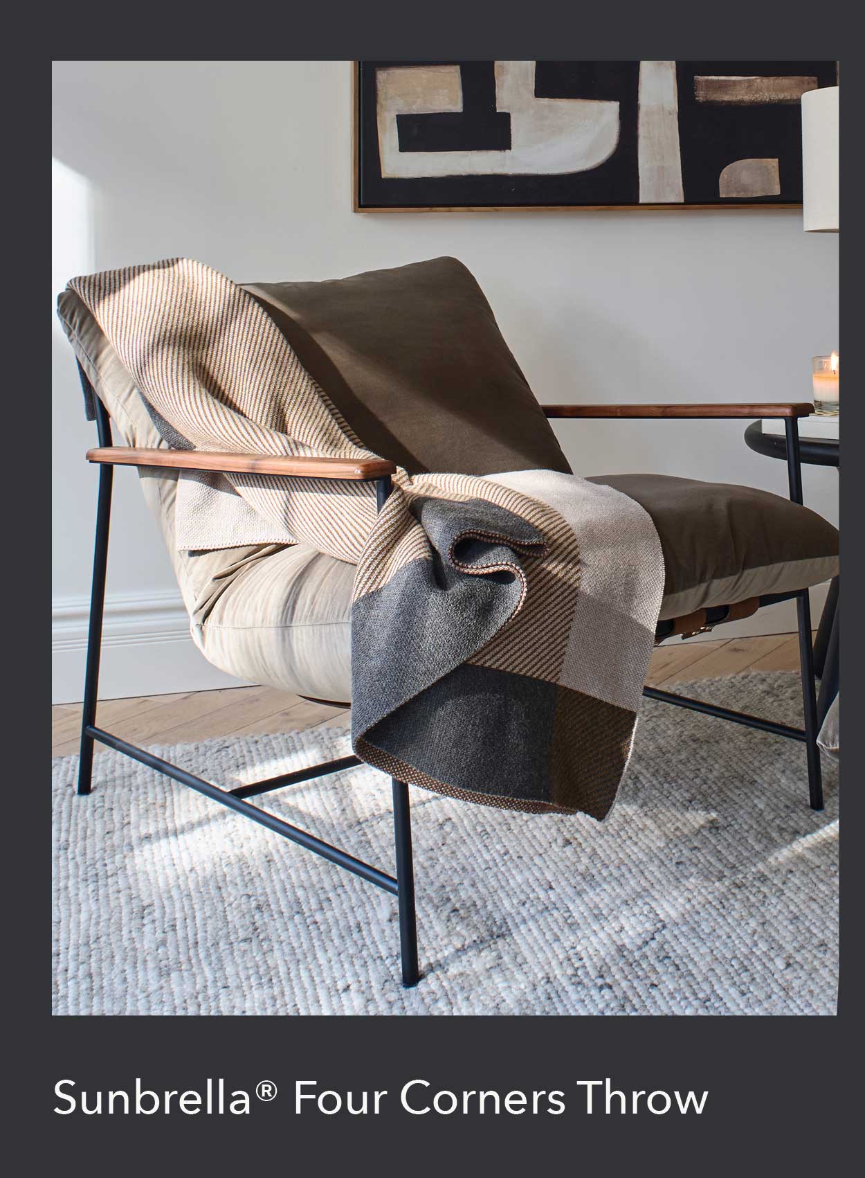 Sunbrella® Four Corners Throw