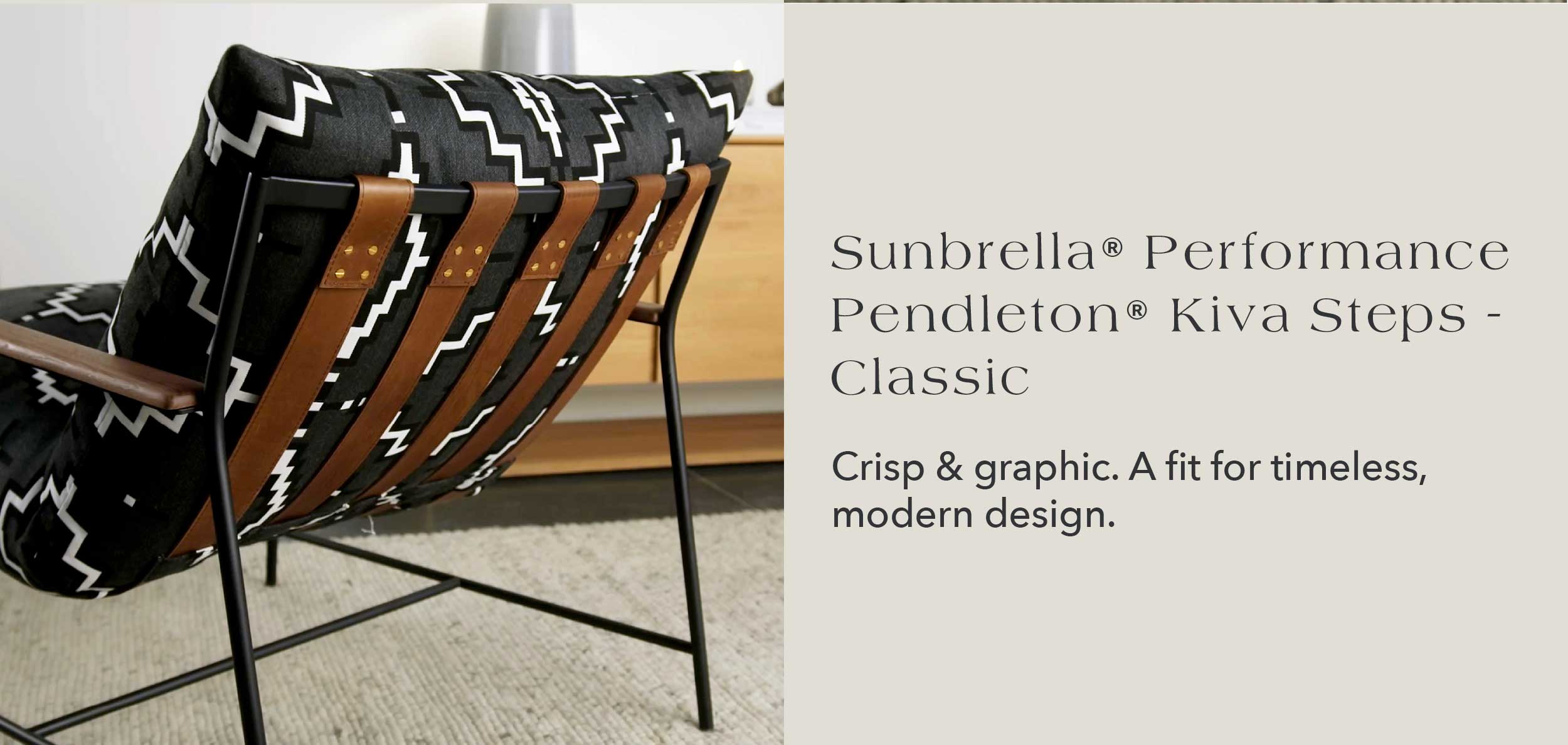 Crisp and graphic. A fit for timeless, modern design.