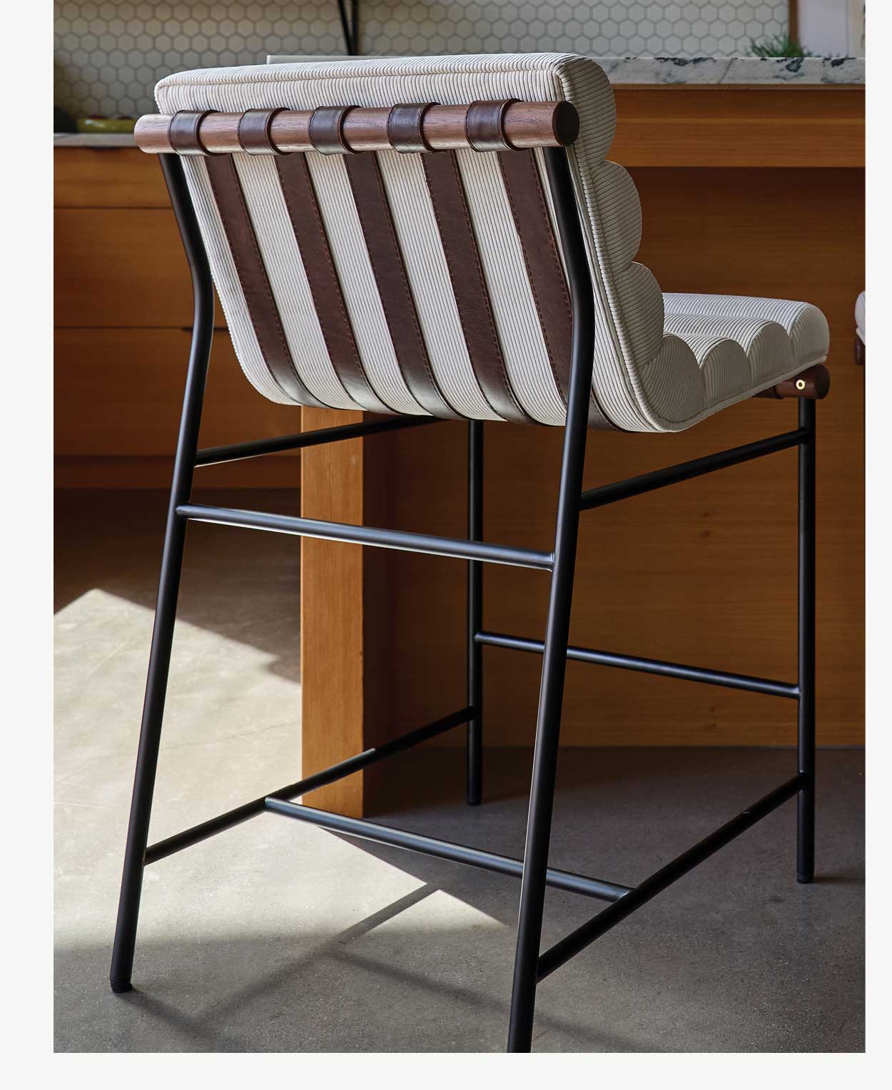 Vail Stool in Corduroy