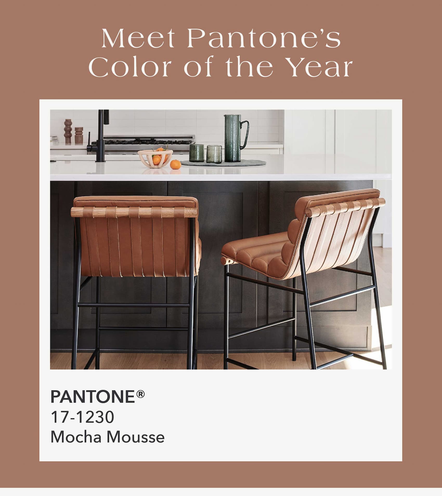 Meet Pantone's Color of the Year Mocha Mousse  PANTONE® 17-1230