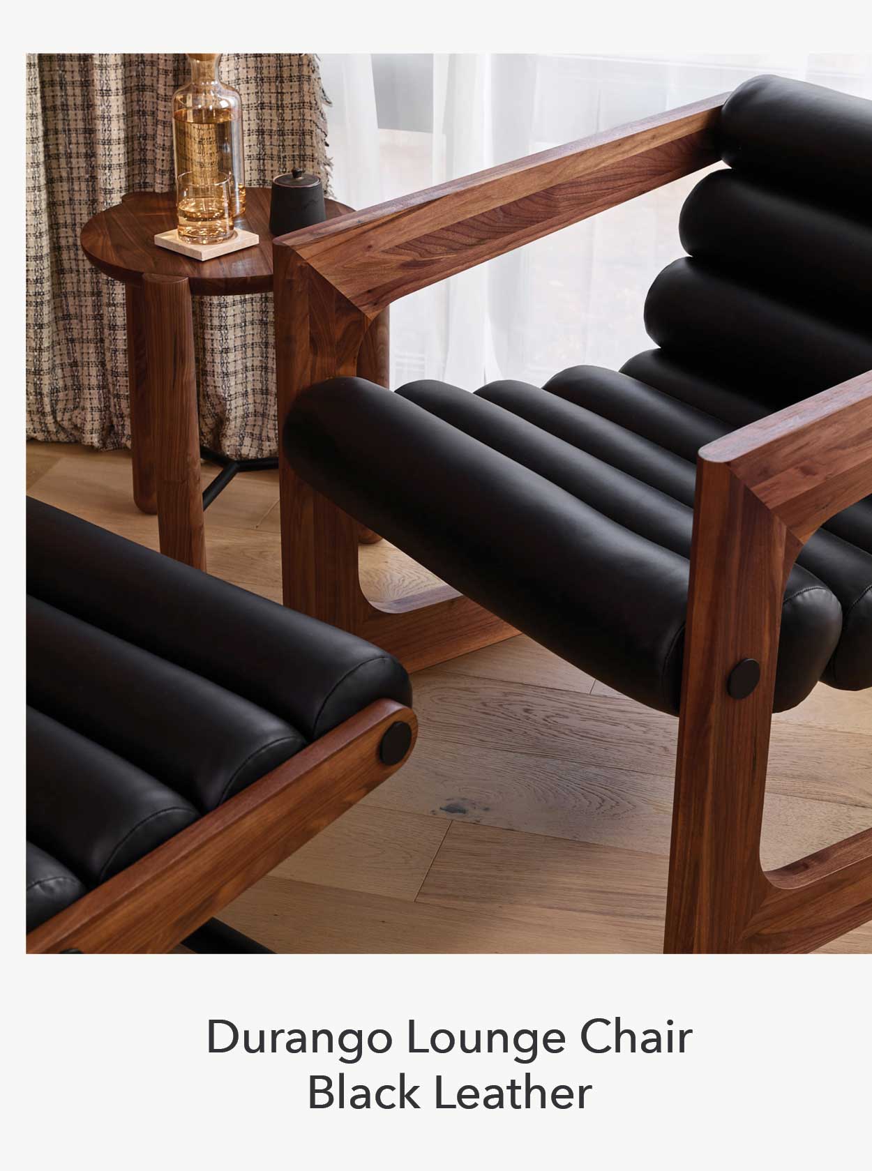 Durango Lounge Chair Black Leather