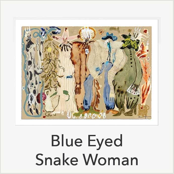 Blue Eyed Snake Woman