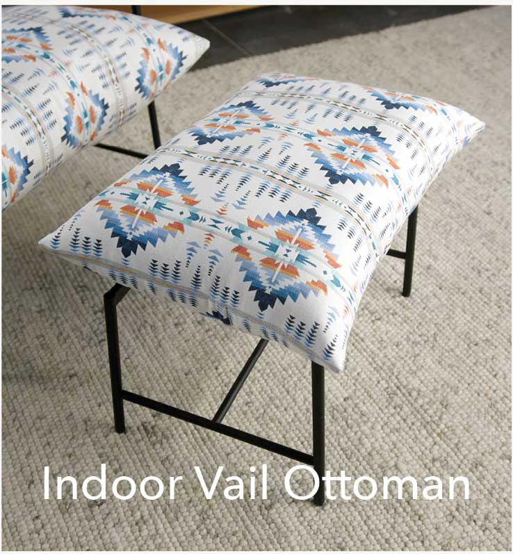 Indoor Vail Ottoman