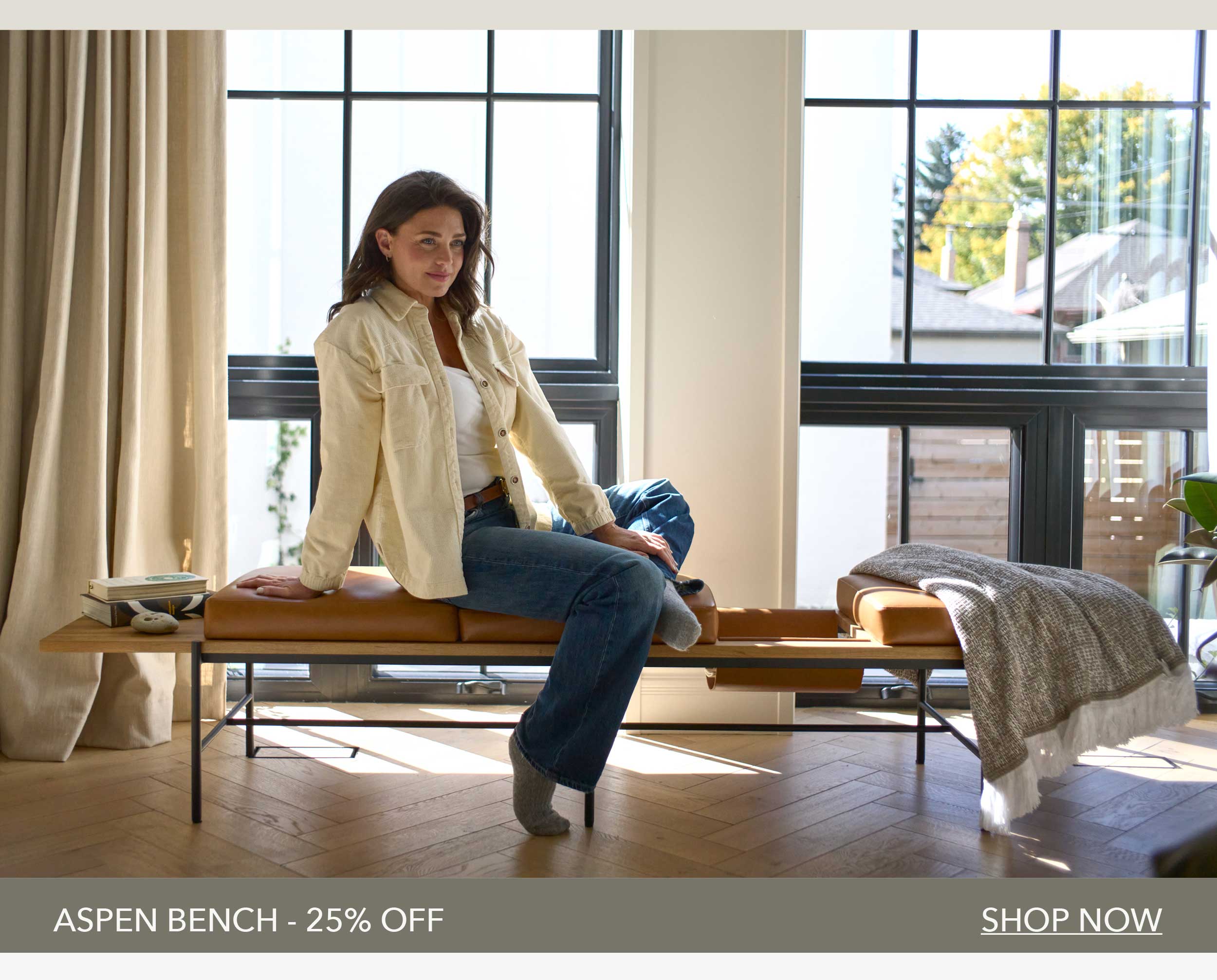 Aspen Bench 25% off Shop Now