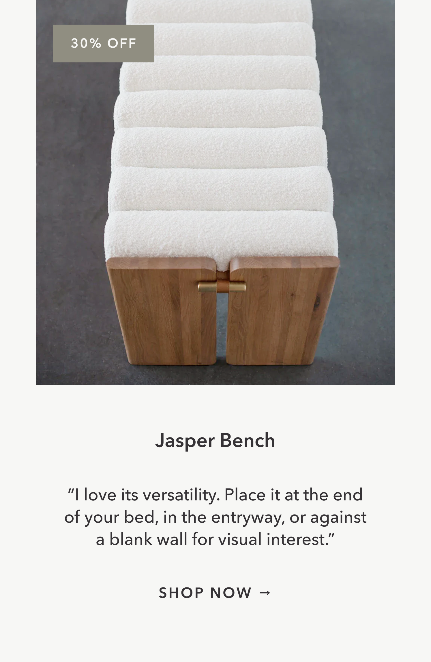 Jasper Bench 