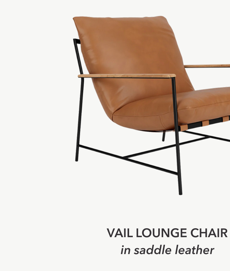 Vail Lounge Chair in Saddle Leather