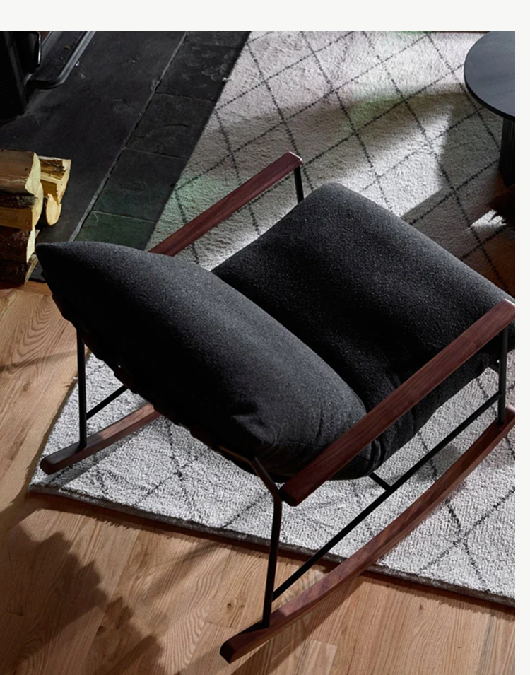 The Vail Lounge Rocker in Ink Performance Fleece