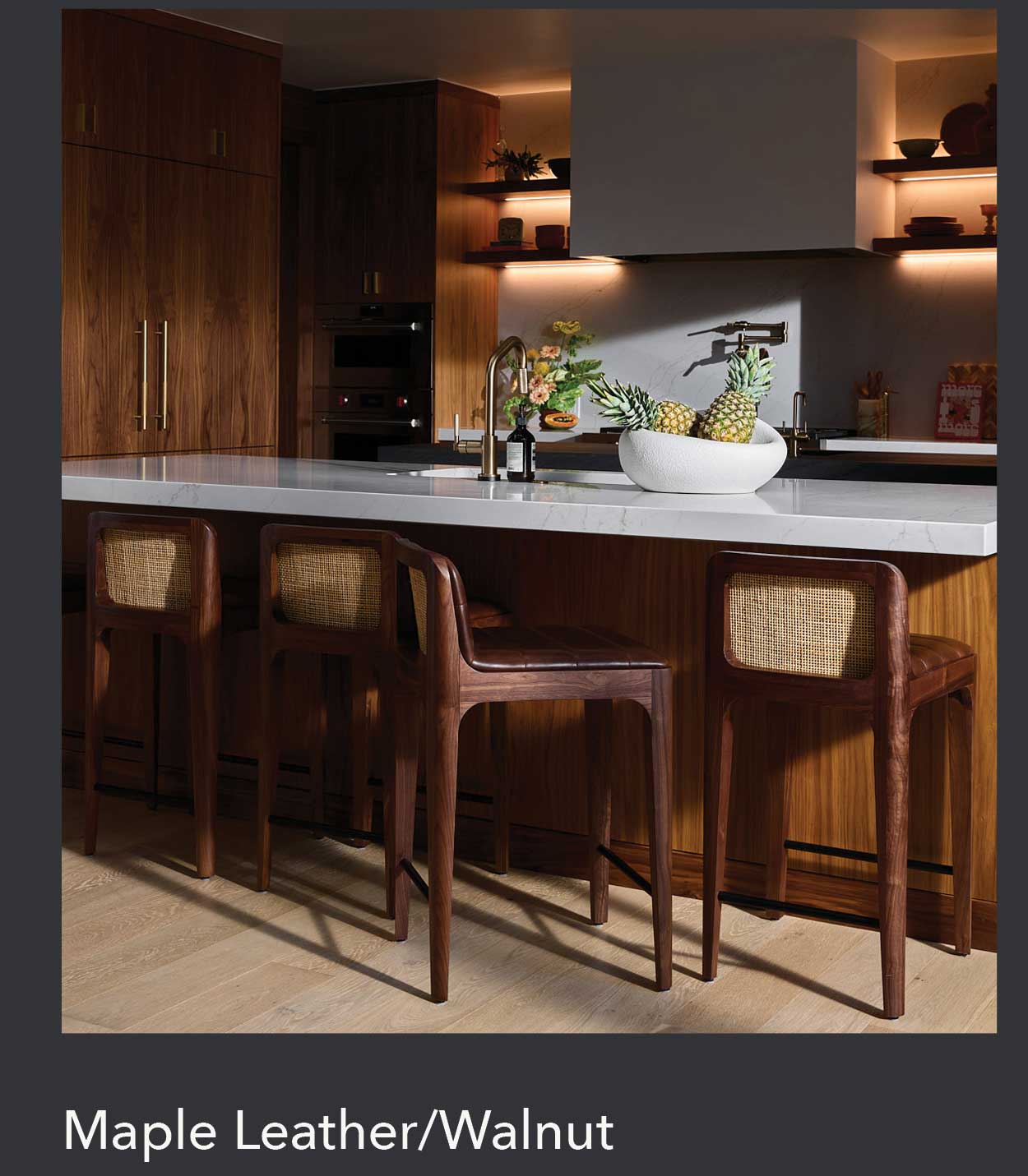 Maple Leather/ Walnut