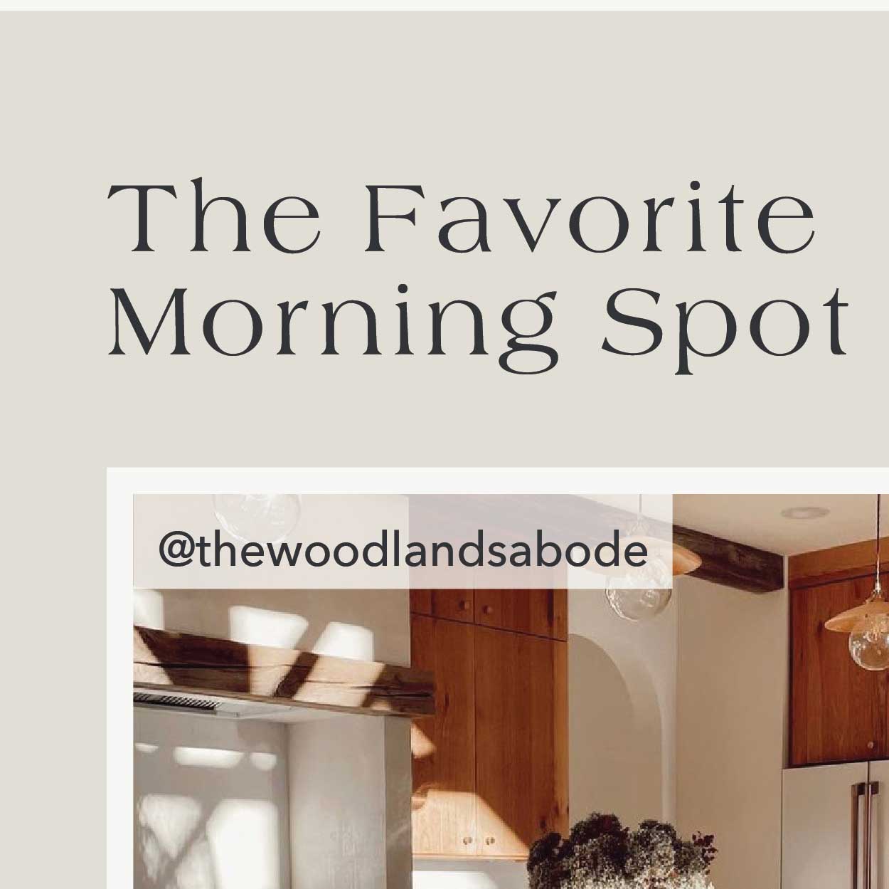 The Favorite Morning Spot 