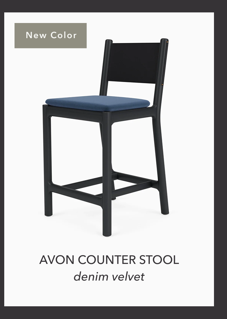 Avon Dining Chair in Denim Velvet