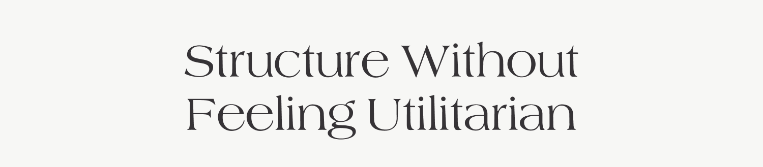 Structure Without Feeling Utilitarian