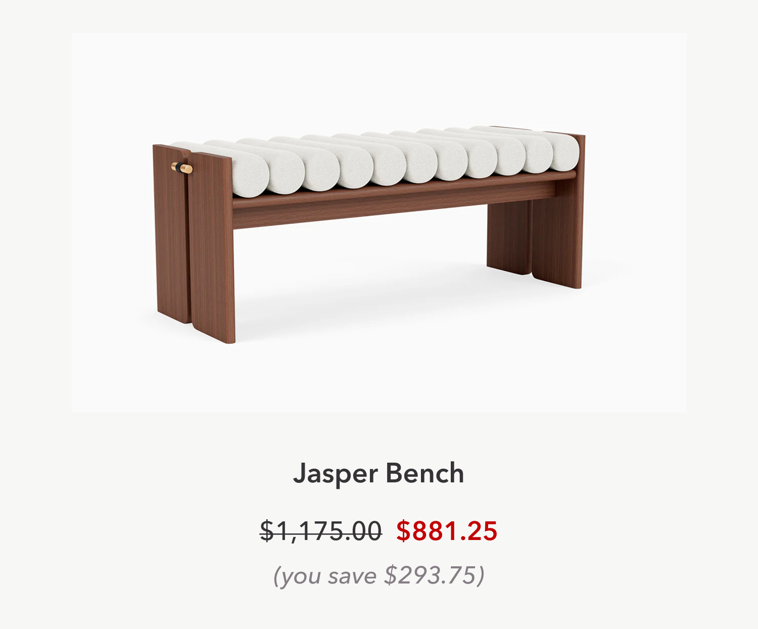 Save $293.75 on Jasper Bench