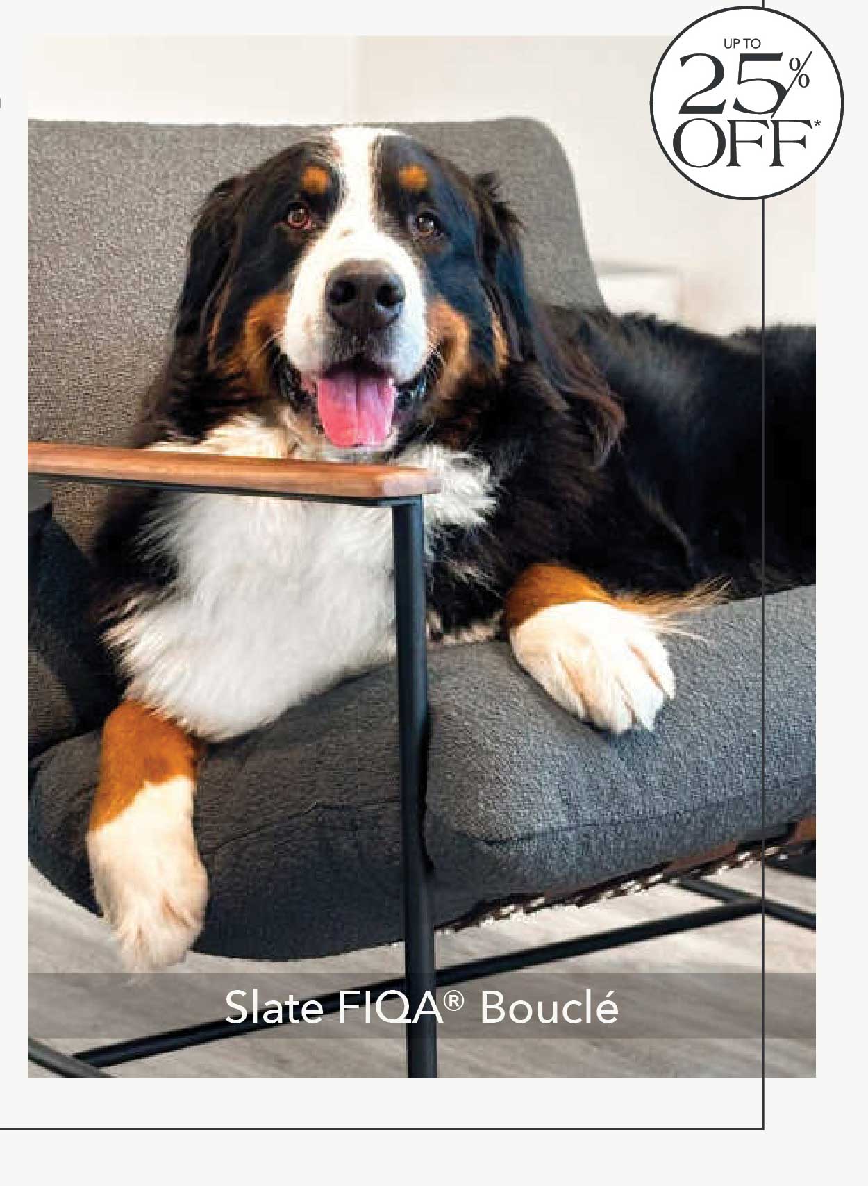 Indoor Vail Lounge - Slate Boucle 