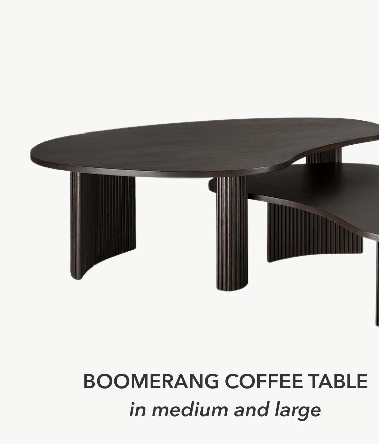 Boomerang Coffee Table in Medium and Large