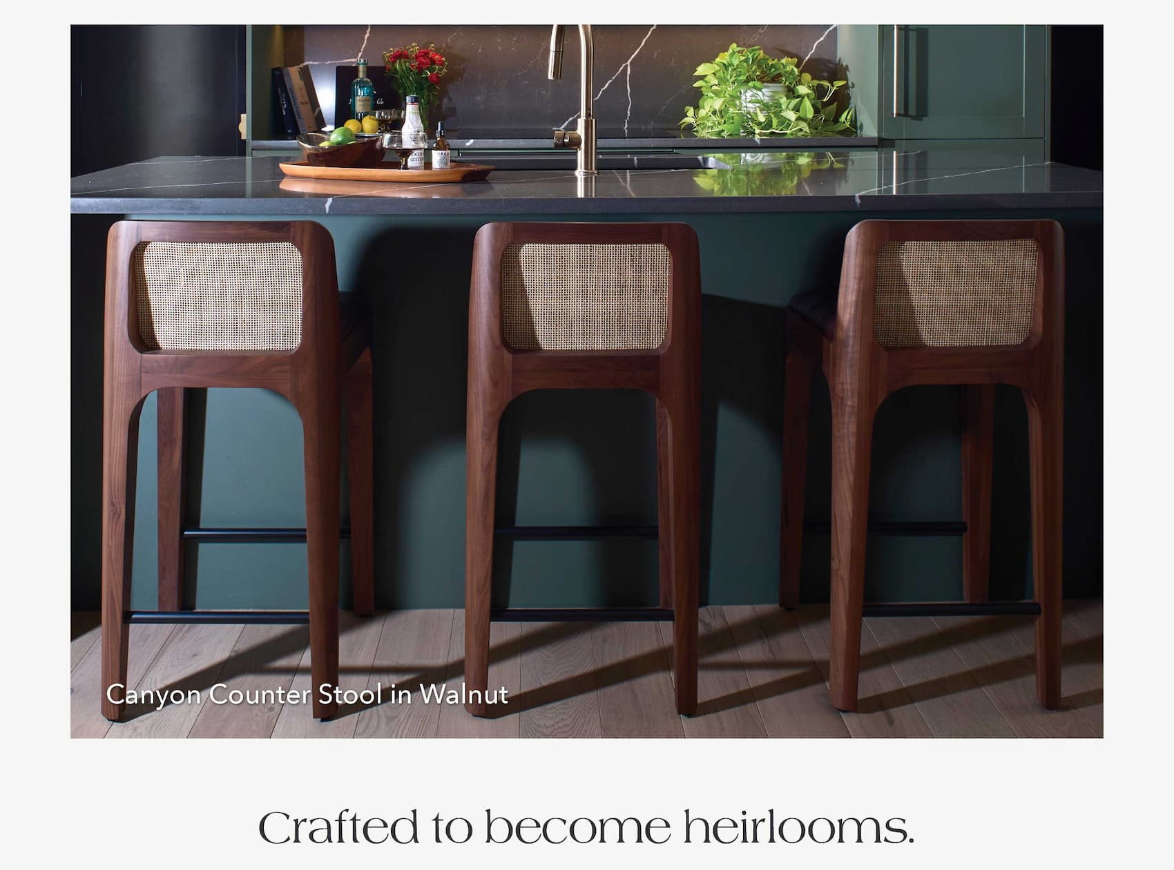 Canyon Counter Stool in Walnut