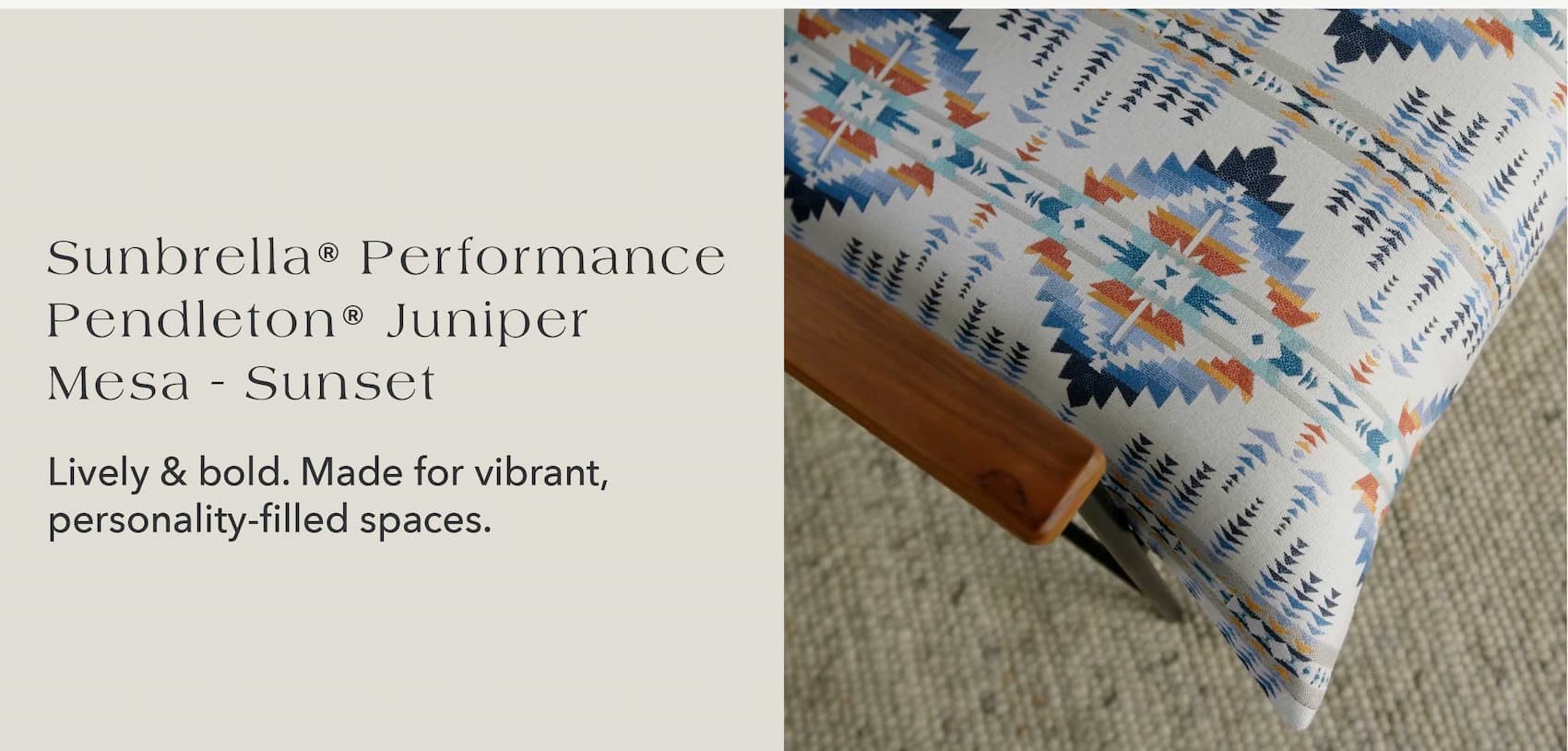 Lively and bold. Made for vibrant, personality-filled spaces.