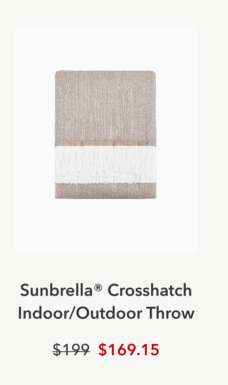 Shop the Sunbrella Crosshatch Indoor/Outdoor Throw