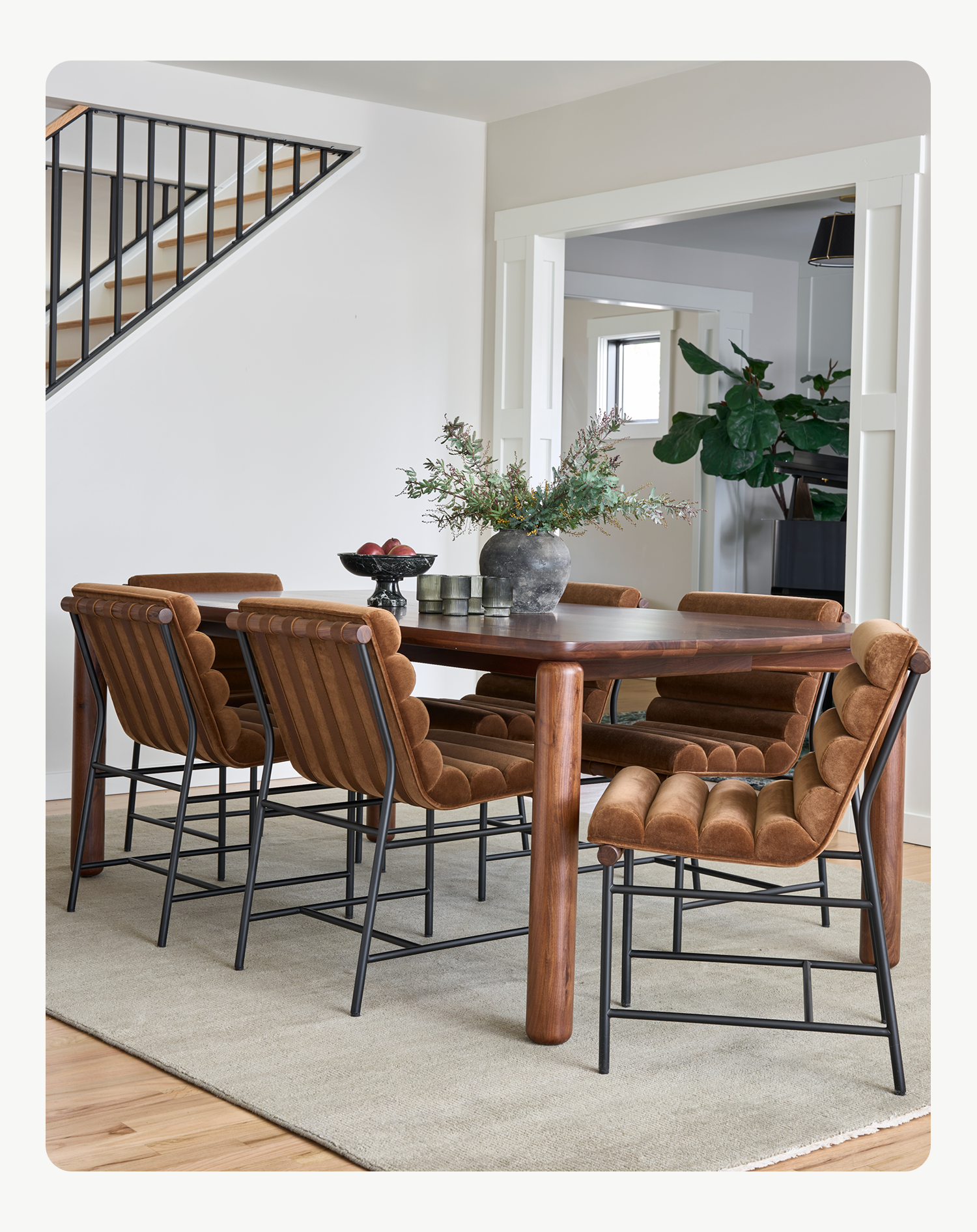 Image of the Vail Dining Chairs and Dillon Dining Table