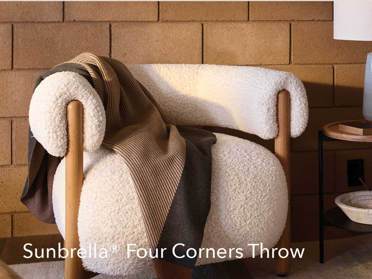 Sunbrella® Four Corners Throw