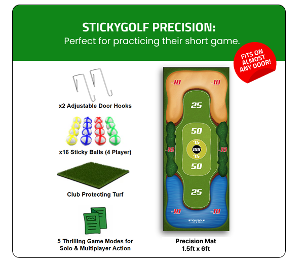 sticky golf precision