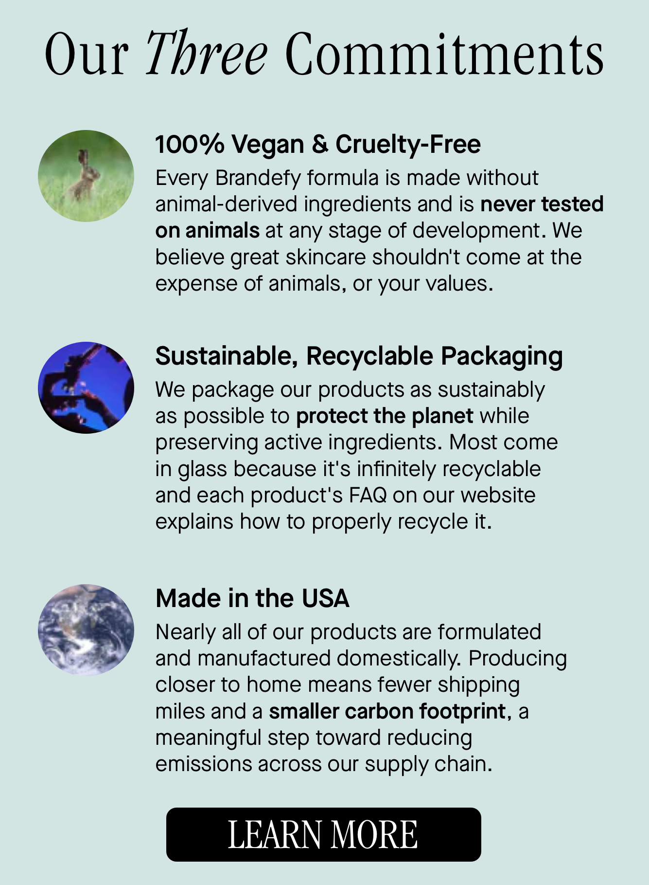 Our Three Commitments