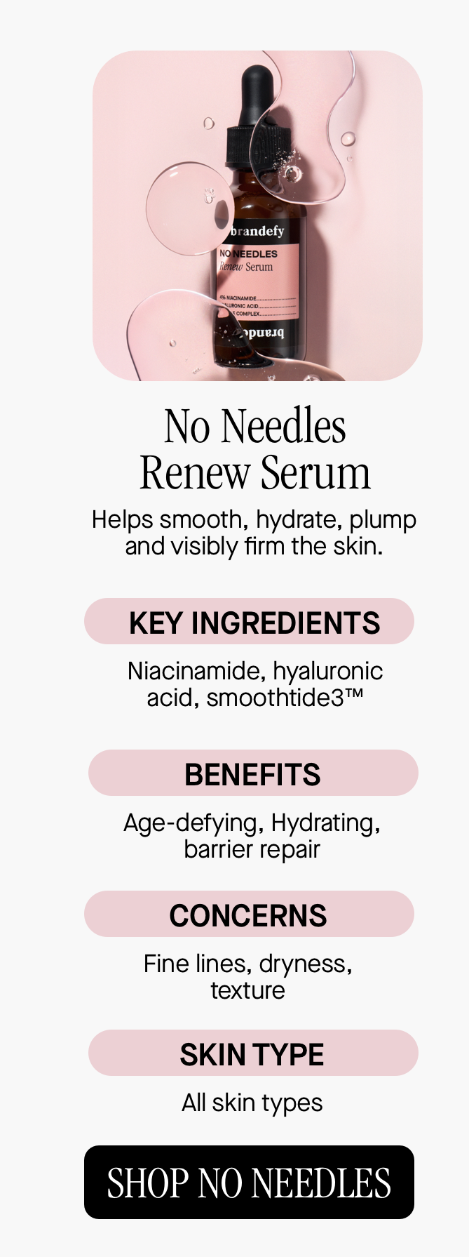 No Needles Renew Serum
