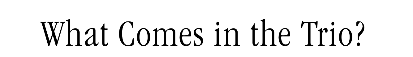 What Comes in the Trio? What Comes in the Trio?