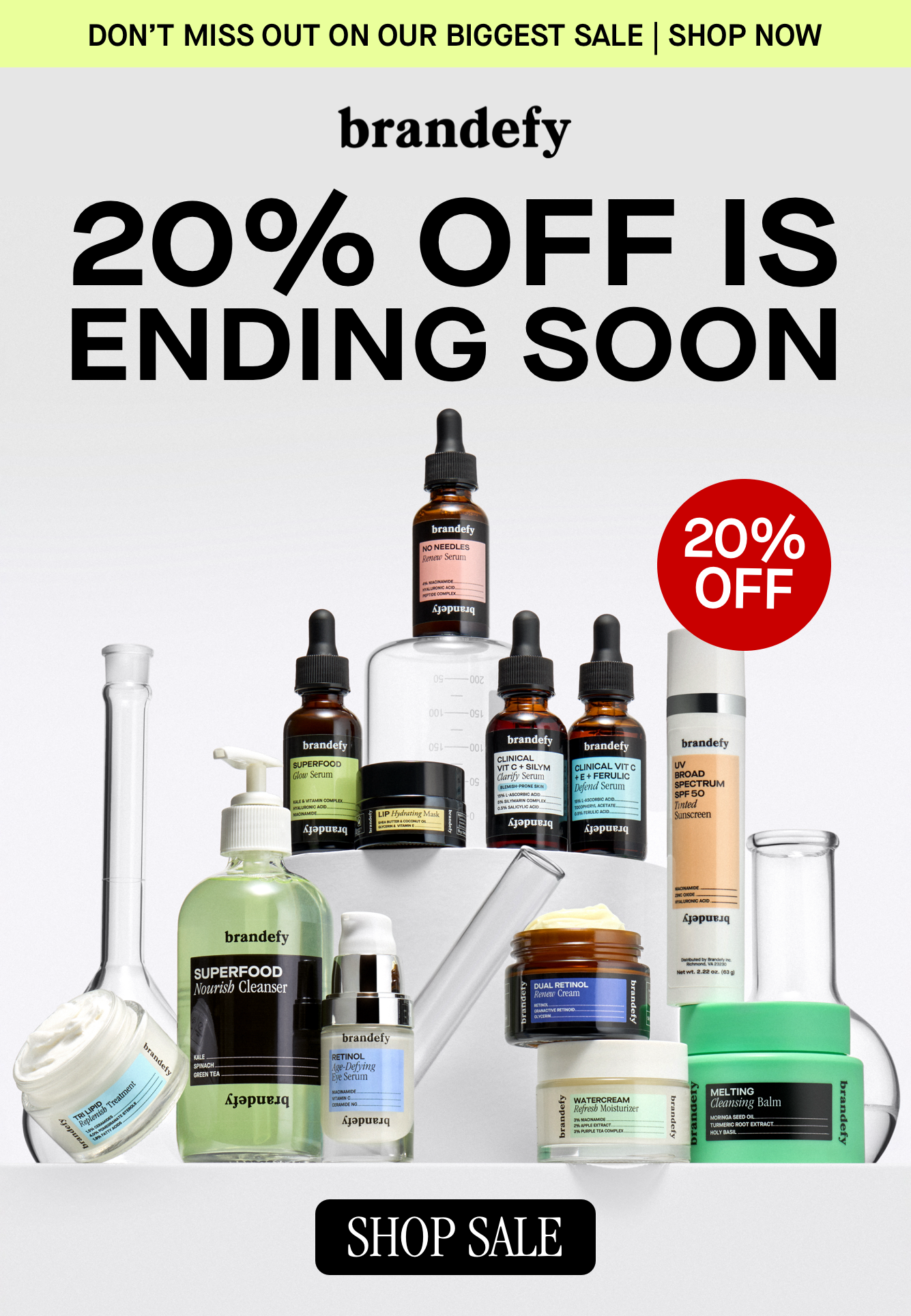 20% Off is Ending Soon 