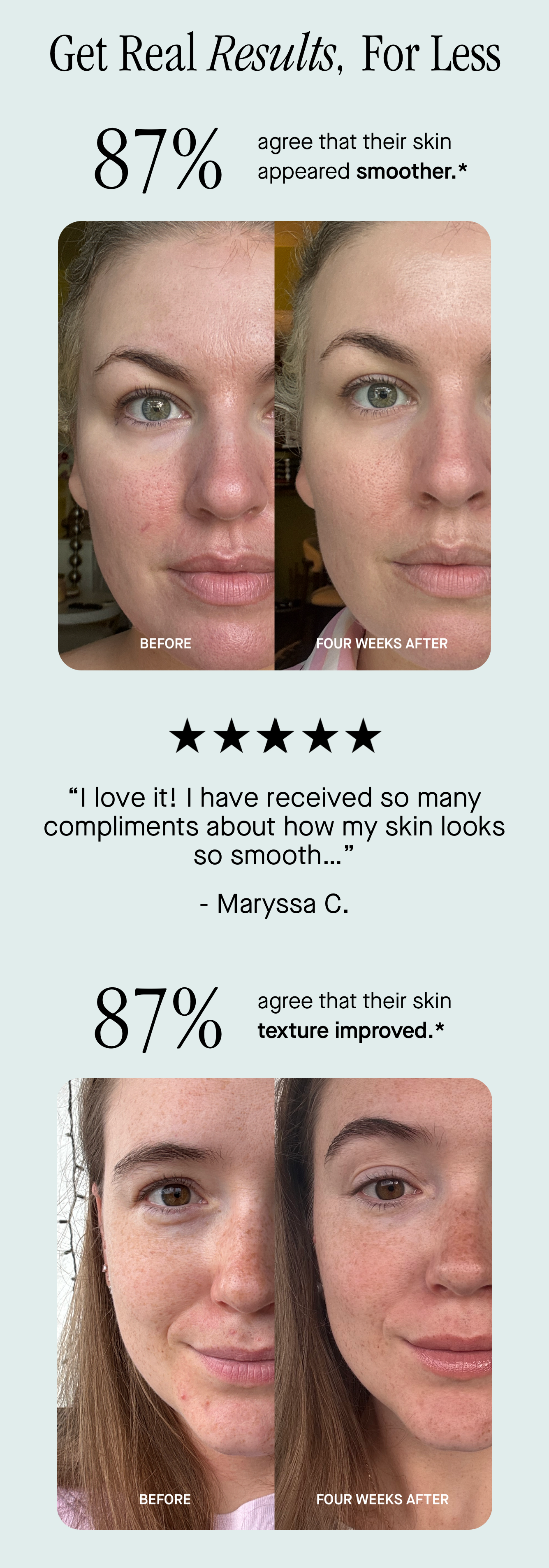 Get Real Results, For Less