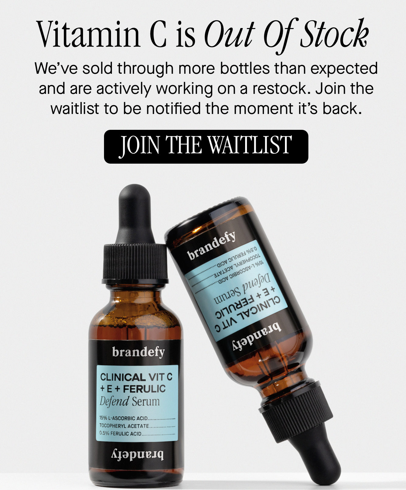 Vitamin C is Out of Stock 